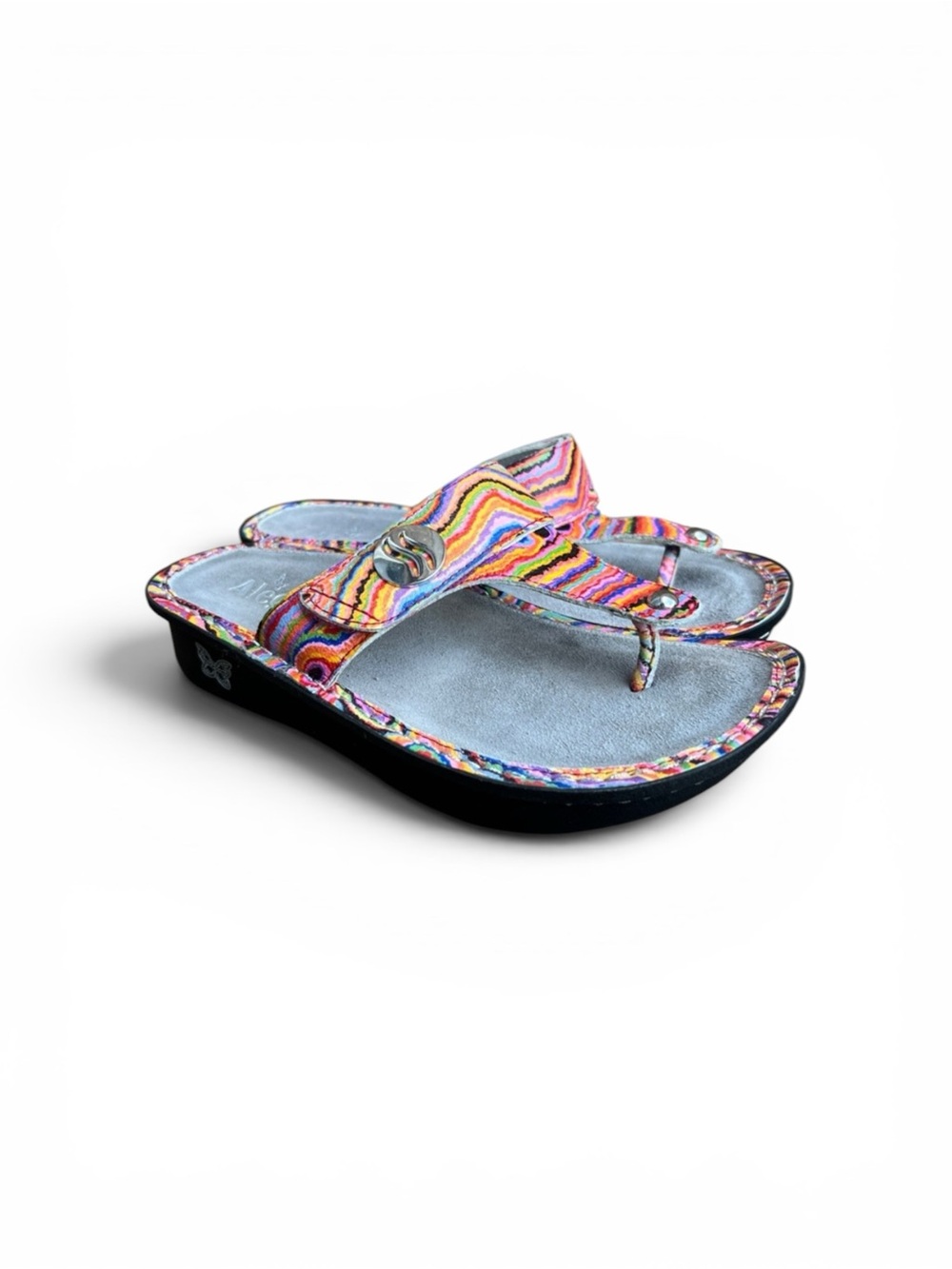 Alegria Carina Electric Avenue Multicolor Comfort Sandal Sz 38